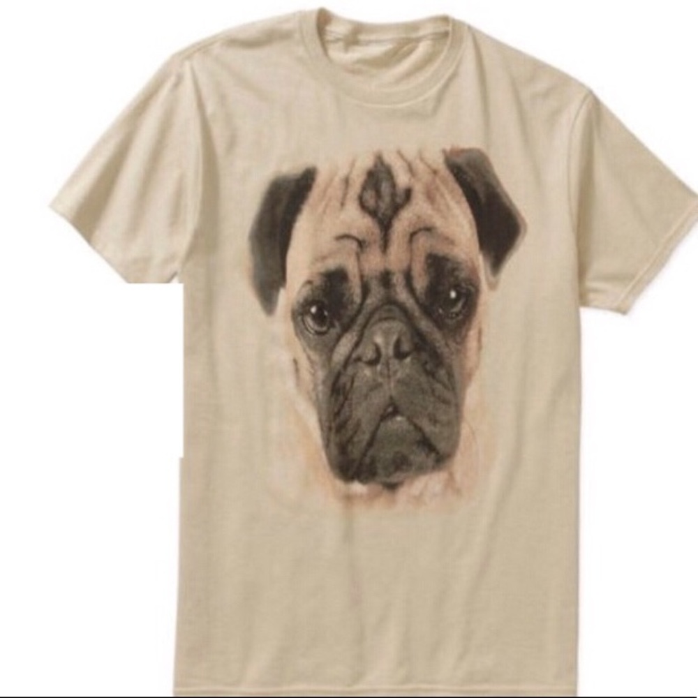 Pug T-Shirt, Size Large, New!